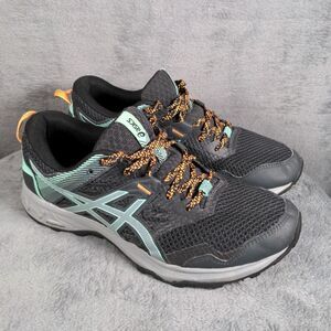 Asics GEL-Sonoma 5 Sneakers Women's Size 8.5 Black Teal Athletic Shoes 1012A568